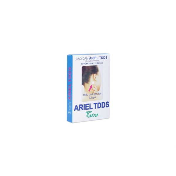 Miếng dán chống say xe Ariel TDDS (2 miếng/hộp)
