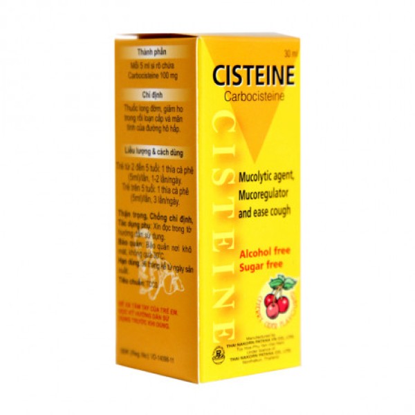 Siro long đờm, giảm ho cho trẻ em Cisteine (60ml)