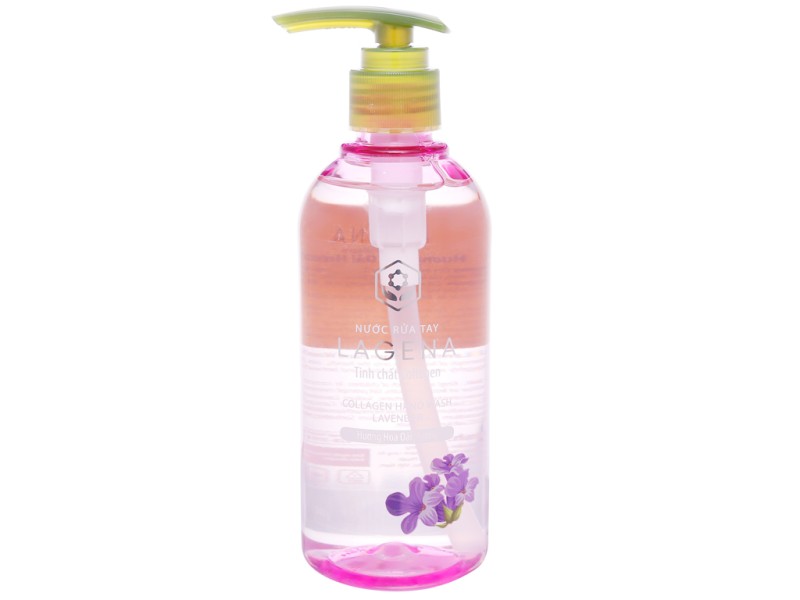 Nước rửa tay tinh chất collagen Lagena hương Lavender (Chai 300g)