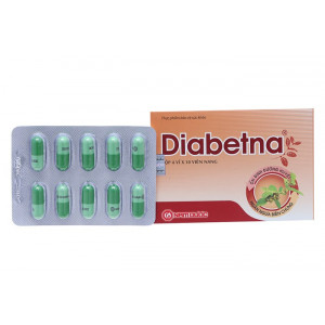 Thực phẩm bảo vệ sức khỏe hỗ trợ điều trị bệnh tiểu đường Diabetna (40 viên/hộp)