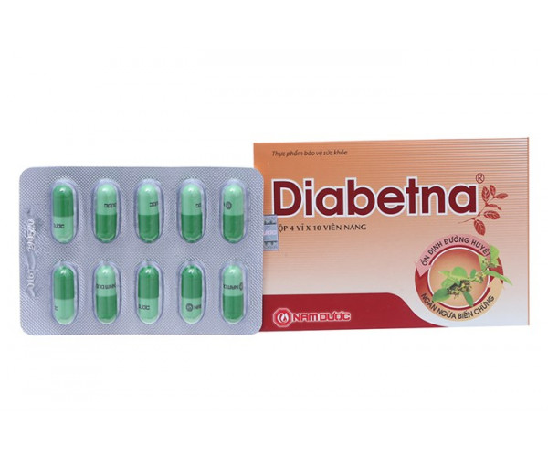 Thực phẩm bảo vệ sức khỏe hỗ trợ điều trị bệnh tiểu đường Diabetna (40 viên/hộp)