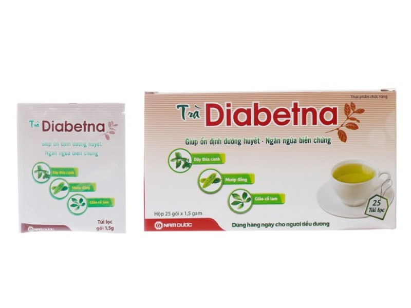 Trà hỗ trợ hạ đường huyết Diabetna (25 gói/hộp)