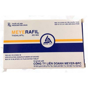 Thuốc trị rối loạn cương dương Meyerafil 20mg (1 viên/hộp)