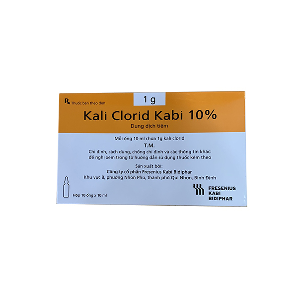 Dung dịch tiêm Kali Clorid Kabi 10% (10 ống/hộp)