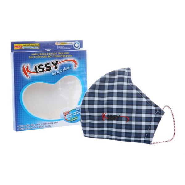 Khẩu trang sợi hoạt tính Kissy người lớn (size L)