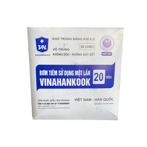 Bơm tiêm sử dụng một lần Vinahankook (20ml/cc)