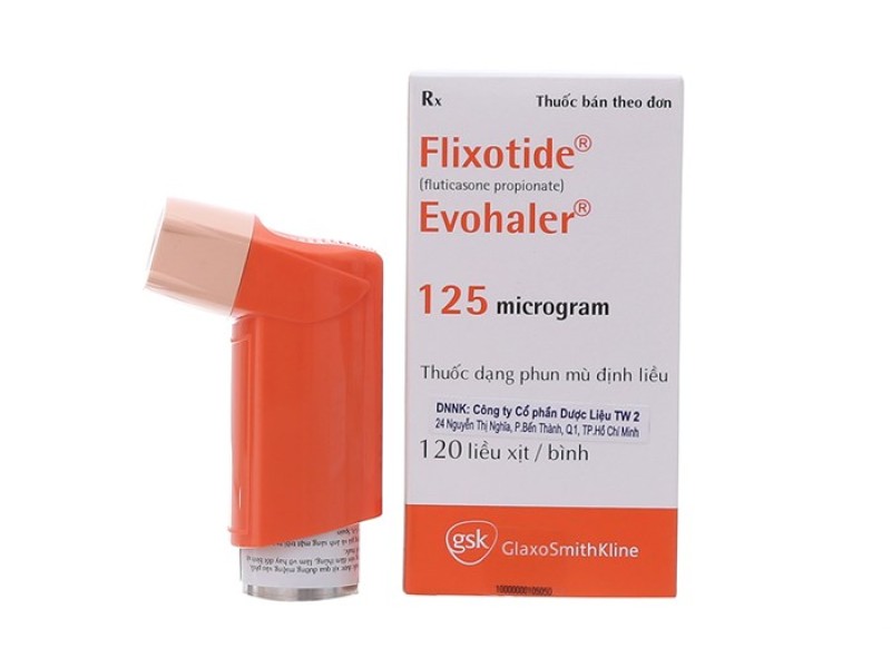Thuốc xịt điều trị hen phế quản Flixotide Evohaler 125mcg