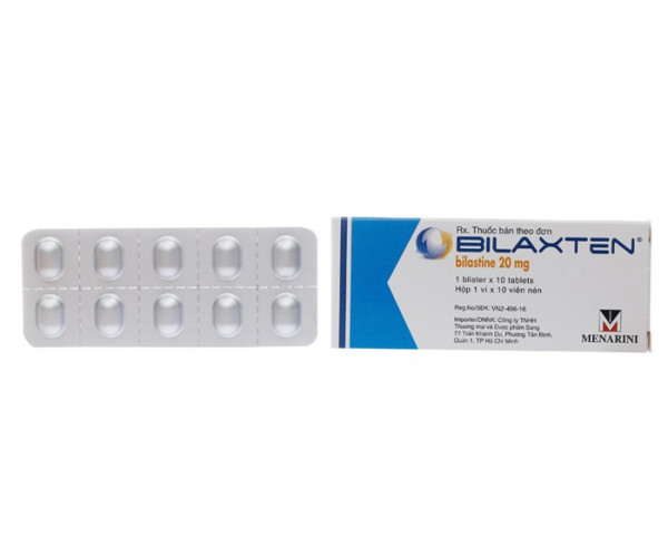 Thuốc chống dị ứng Bilaxten 20mg (10 viên/hộp)
