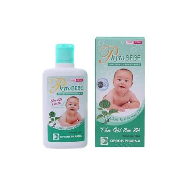 Dung dịch tắm rôm sảy em bé Phytobebe (100ml)
