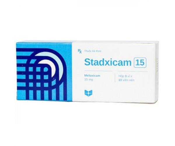 Thuốc giảm đau, kháng viêm Stadxicam 15mg (3 vỉ x 10 viên/hộp)