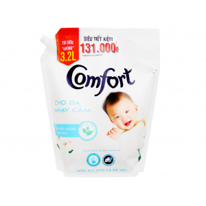 Nước xả cho bé Comfort cho da nhạy cảm hương phấn (3.2 lít)