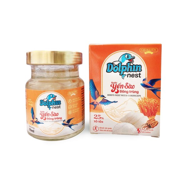Nước yến sào Đông Trùng Hạ Thảo Dolphinnest (70ml)