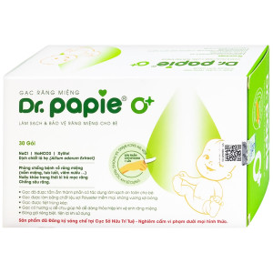 Gạc răng miệng Dr.Papie (30 gói/hộp)