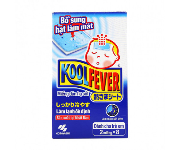 Miếng dán hạ sốt trẻ em Kool Fever (2 miếng x 8 gói/hộp)