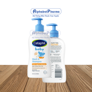 Sữa tắm gội cho bé Cetaphil Baby Wash & Shampoo With Organic Calendula (400ml)