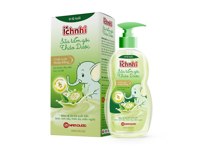 Sữa tắm gội thảo dược Ích Nhi (200ml)