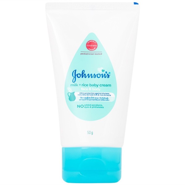 Kem dưỡng da chứa sữa và gạo Johnson milk + rice Baby cream (50g)