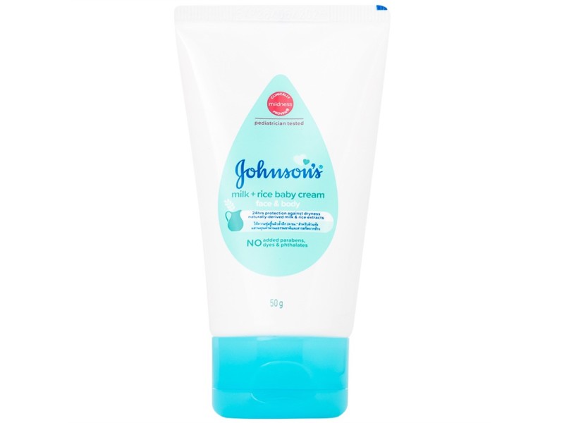 Kem dưỡng da chứa sữa và gạo Johnson milk + rice Baby cream (50g)