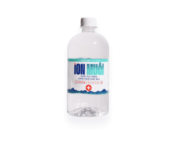 Nước súc miệng diệt khuẩn, vệ sinh họng và miệng I-On Muối Fujiwa hương biển (680ml)