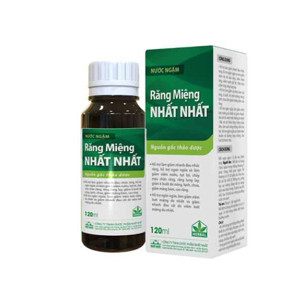 Nước ngậm Răng miệng Nhất Nhất (120ml)