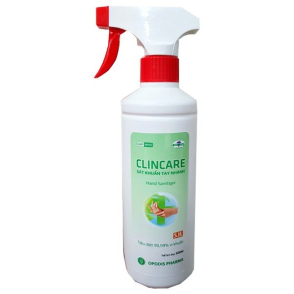 Dung dịch sát khuẩn tay Clincare S.H dạng xịt (500ml)