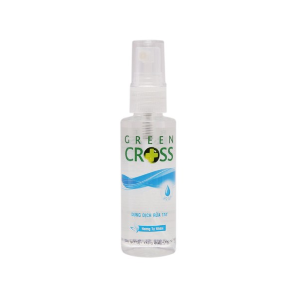Xịt rửa tay khô Green Cross hương Tự nhiên (70ml)