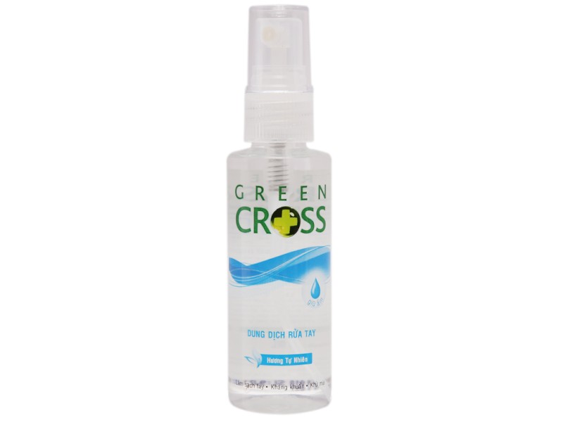 Xịt rửa tay khô Green Cross hương Tự nhiên (70ml)