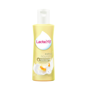 Dung dịch vệ sinh phụ nữ với tinh chất sữa giúp dưỡng ẩm, ngăn mùi Lactacyd Extra Nourish (60ml)