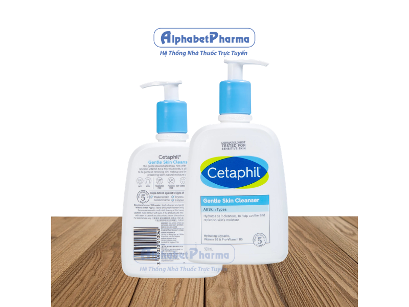 Sữa rửa mặt dịu nhẹ dành cho da nhạy cảm Cetaphil Gentle Skin Cleanser (500ml)
