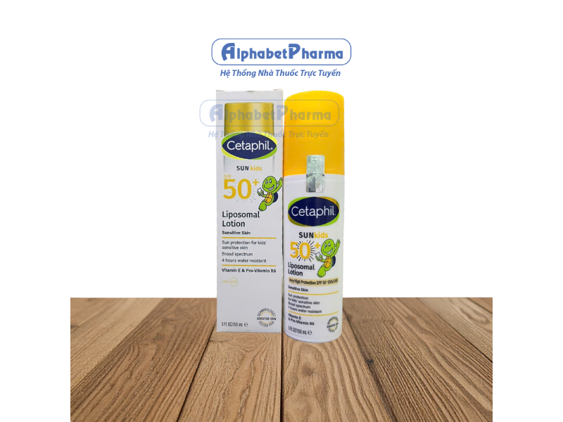 Sữa chống nắng dịu lành cho bé Cetaphil Sun Kids Liposomal lotion SPF50+ (150ml)
