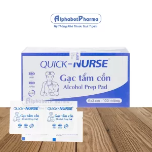 Gạc tẩm cồn Quick Nurse (100 miếng)