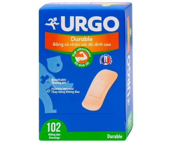 Băng cá nhân Urgo Durable (102 miếng/hộp)