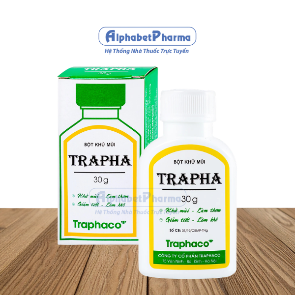 Bột khử mùi làm thơm Trapha (30g)