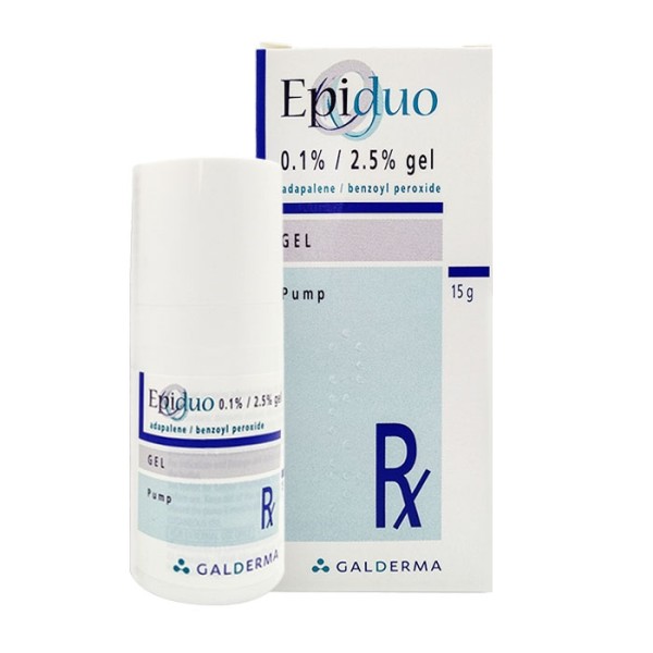 Gel trị mụn trứng cá Epiduo 0.1%/2.5% (15g)