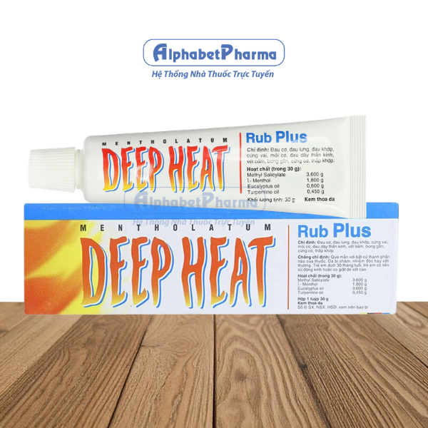 Kem thoa da Deep Heat Rub Plus (30g)