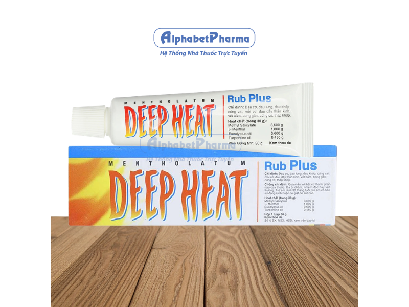 Kem thoa da Deep Heat Rub Plus (30g)