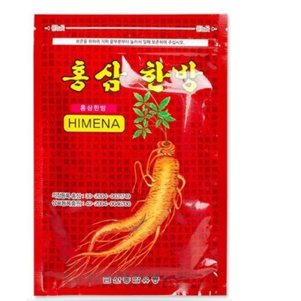Cao dán giảm đau nhức, mỏi cơ Himena hồng sâm đỏ (20 miếng)