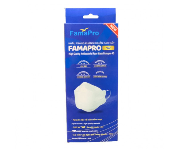 Khẩu trang y tế  4D Famapro (10 chiếc/hộp)