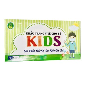 Khẩu trang y tế trẻ em Kids (50 chiếc/hộp)