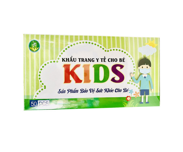 Khẩu trang y tế trẻ em Kids (50 chiếc/hộp)