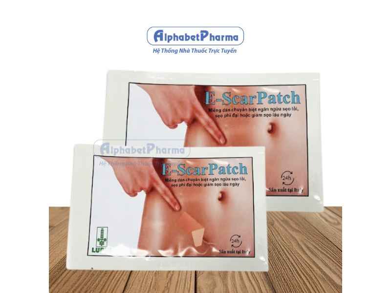 Miếng dán ngăn ngừa sẹo lồi E-ScarPatch 5cm x 7cm (8 miếng/gói)