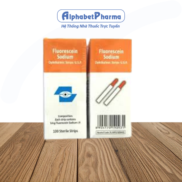 Que nhuộm Fluorescein Sodium Surgi Edge (100 que/hộp)