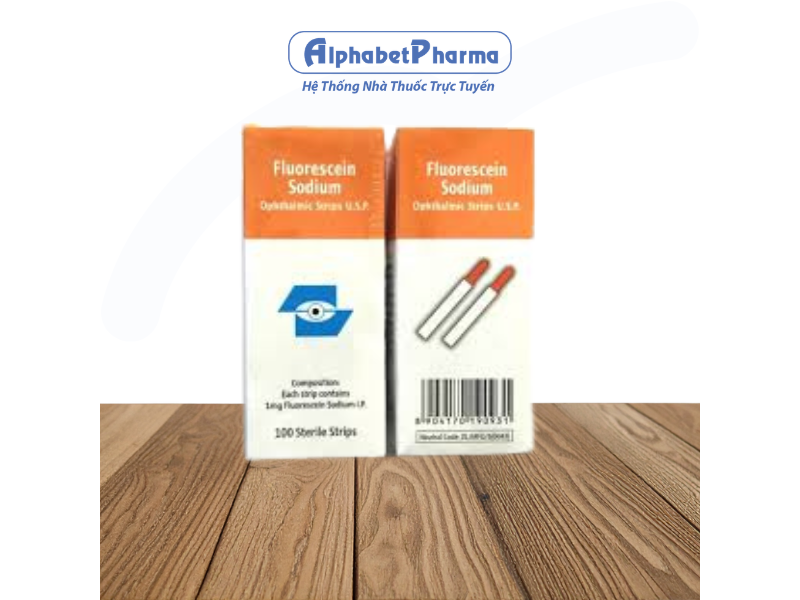 Que nhuộm Fluorescein Sodium Surgi Edge (100 que/hộp)