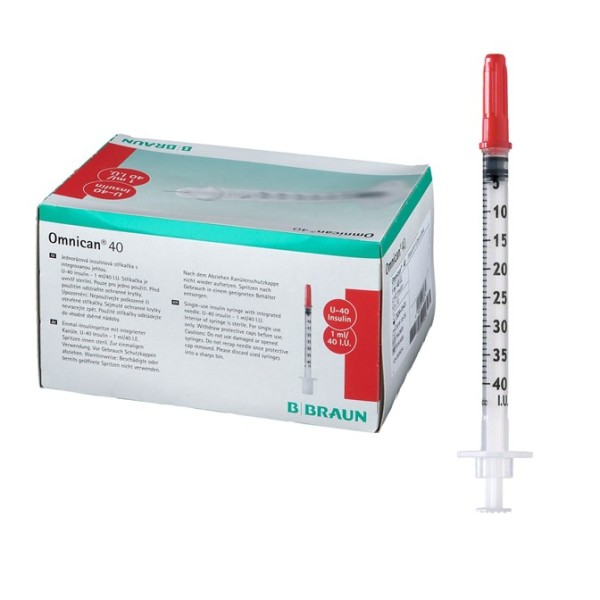 Bơm tiêm Insulin B.Braun Omnican 1ml/40I.U