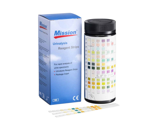 Que thử nước tiểu Mission urinalysis reagent strips (100 que/hộp)