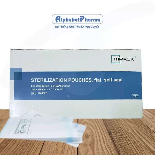 Self-sealling Sterilization pouch Mpack 190mm x 360mm (200 pcs/box)