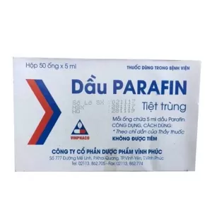 Dầu Parafin Vinphaco 5ml (50 ống/hộp)
