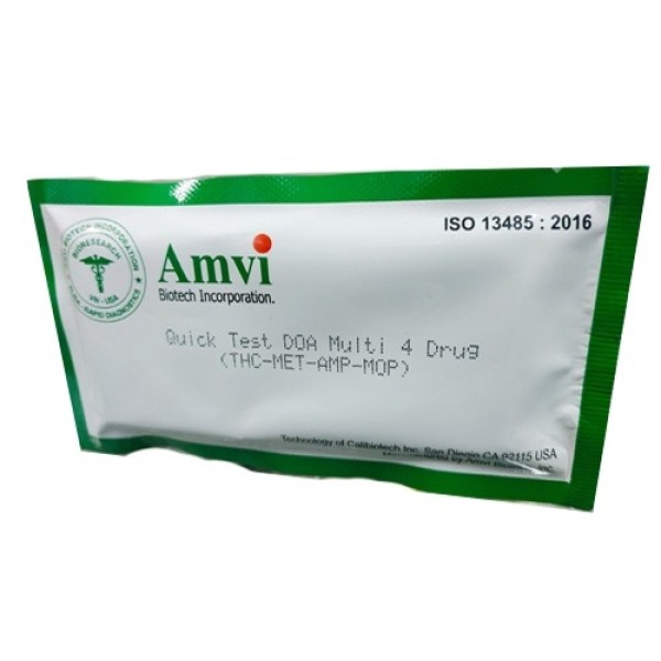Que thử ma túy Quick Test DOA Multi 4 Drug AmviBiotech
