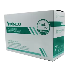 Bơm tiêm sử dụng một lần không kim Vikimco (1ml/cc)