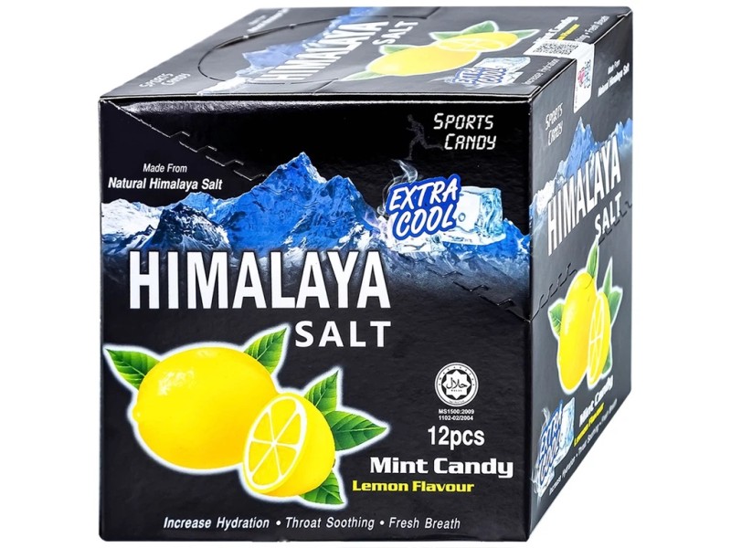 Kẹo Chanh Muối Vị Bạc Hà Himalaya (12 gói/hộp)